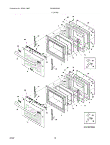 09 - Doors parts for Electrolux Oven EW30EW65GS4 from AppliancePartsPros.com
