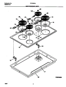 03 - Maintop / Suface Units parts for Frigidaire Cooktop FEC6X6XABC from AppliancePartsPros.com