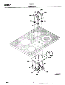 02 - Control Panel parts for Frigidaire Cooktop FEC3X7XESA from AppliancePartsPros.com