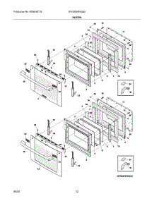09 - Doors parts for Electrolux Oven EW30EW65GS6 from AppliancePartsPros.com