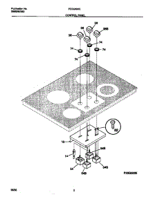02 - Control Panel parts for Frigidaire Cooktop FEC3X9XCTD from AppliancePartsPros.com