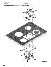 02 - Control Panel parts for Frigidaire Cooktop FEC3X9XESB from AppliancePartsPros.com