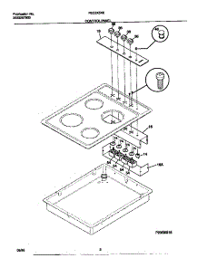 02 - Control Panel parts for Frigidaire Cooktop FEC3X5XESA from AppliancePartsPros.com