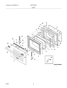 07 - Door parts for Electrolux Oven EW27EW55GB1 from AppliancePartsPros.com