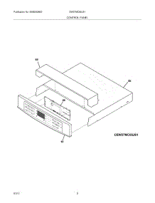 03 - Control Panel parts for Electrolux Oven EW27MC65JS1 from AppliancePartsPros.com