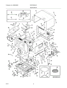 05 - Microwave parts for Electrolux Oven EW27MC65JS1 from AppliancePartsPros.com