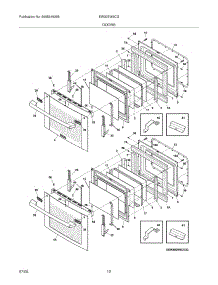 09 - Doors parts for Electrolux Oven EW30EW6CGS4 from AppliancePartsPros.com