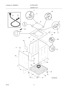 03 - Cabinet / Top parts for Electrolux Washer ELTW20XAKW0 from AppliancePartsPros.com