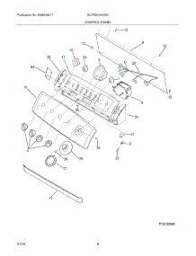 09 - Control / Panel parts for Electrolux Washer ELTW20XAKW0 from AppliancePartsPros.com