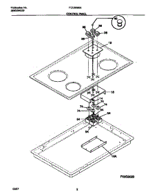 02 - Control Panel parts for Frigidaire Cooktop FEC6X6XAWC from AppliancePartsPros.com