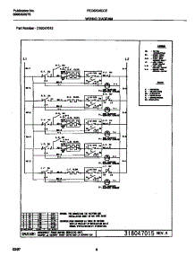 04 - Wiring Diagram parts for Frigidaire Cooktop FEC6X9XCCE from AppliancePartsPros.com