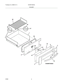 05 - Drawer parts for Electrolux Warming Drawer E30WD75GSS2 from AppliancePartsPros.com
