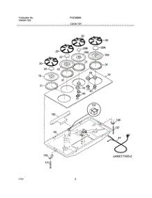03 - Cooktop parts for Frigidaire Cooktop FGC36S6ABA from AppliancePartsPros.com