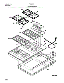 02 - Cooktop Parts parts for Frigidaire Cooktop FGC3X4XABB from AppliancePartsPros.com