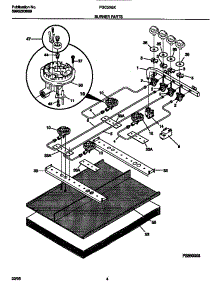 03 - Burner Parts parts for Frigidaire Cooktop FGC3X8XCSA from AppliancePartsPros.com