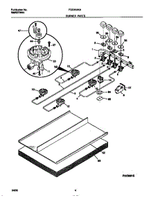 03 - Burner Parts parts for Frigidaire Cooktop FGC3X4XAW2 from AppliancePartsPros.com