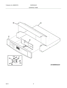 03 - Control Panel parts for Electrolux Oven EI30EW45JS2 from AppliancePartsPros.com