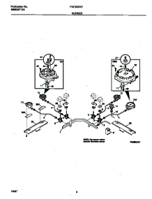 03 - Burner parts for Frigidaire Cooktop FGC6X5XEWA from AppliancePartsPros.com
