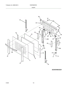 09 - Doors parts for Electrolux Oven E30EW8CESS1 from AppliancePartsPros.com