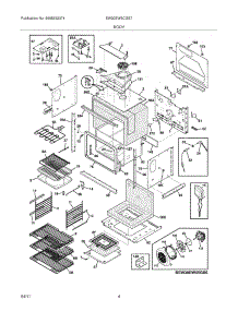 05 - Body parts for Electrolux Oven EW30EW5CGS7 from AppliancePartsPros.com