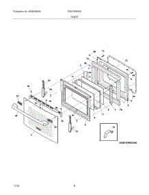 07 - Door parts for Electrolux Oven EW27EW55GW5 from AppliancePartsPros.com