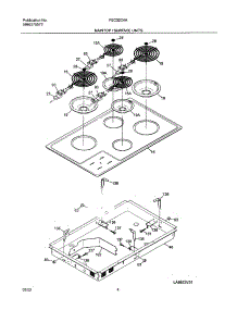 05 - Maintop parts for Frigidaire Cooktop FEC32C4ASC from AppliancePartsPros.com
