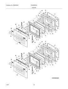 09 - Doors parts for Electrolux Oven EW30EW65GB1 from AppliancePartsPros.com