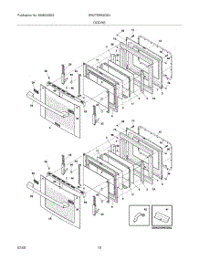 09 - Doors parts for Electrolux Oven EW27EW65GS4 from AppliancePartsPros.com