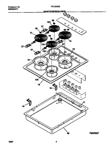 03 - Maintop / Suface Units parts for Frigidaire Cooktop FEC3X5XESB from AppliancePartsPros.com