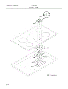 03 - Control Panel parts for Frigidaire Cooktop FFEC3605LB1 from AppliancePartsPros.com