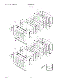 09 - Doors parts for Electrolux Oven EW27EW65GS7 from AppliancePartsPros.com