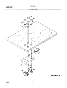 03 - Control Panel parts for Frigidaire Cooktop FEC32S6ASC from AppliancePartsPros.com