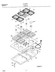 03 - Cooktop parts for Frigidaire Cooktop FGC36S8HBA from AppliancePartsPros.com