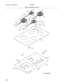 05 - Maintop / Surface Units parts for Frigidaire Cooktop FFEC3205LW1 from AppliancePartsPros.com