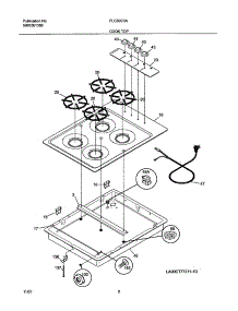 03 - Cooktop parts for Frigidaire Cooktop FLC30C3AWA from AppliancePartsPros.com