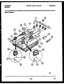 03 - Burner Parts parts for Frigidaire Cooktop GB135FH3 from AppliancePartsPros.com