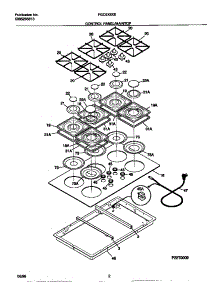 02 - Control Panel / Main Top parts for Frigidaire Cooktop FGC6X8XESA from AppliancePartsPros.com