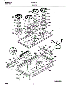 02 - Cooktop parts for Frigidaire Cooktop FGC6X5XEWD from AppliancePartsPros.com