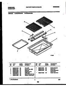06 - Broiler Drawer Parts parts for Frigidaire Cooktop FGC9X8XAWA from AppliancePartsPros.com