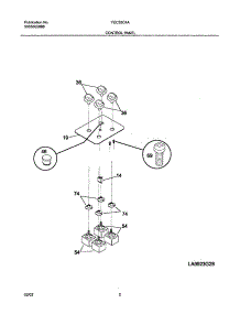 03 - Control Panel parts for Frigidaire Cooktop FEC32C4ACB from AppliancePartsPros.com