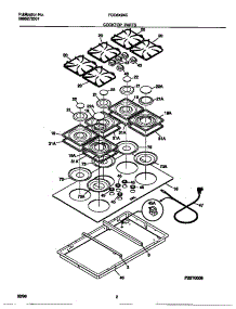 02 - Cooktop Parts parts for Frigidaire Cooktop FGC6X9XCSA from AppliancePartsPros.com