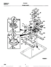 03 - Burner Parts parts for Frigidaire Cooktop FGC6X9XCSA from AppliancePartsPros.com