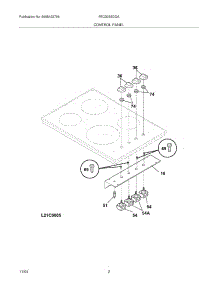 03 - Controls parts for Frigidaire Cooktop FEC30S6DQA from AppliancePartsPros.com