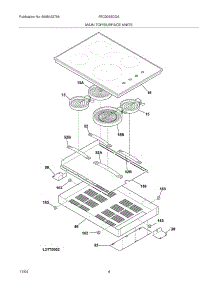 05 - Maintop parts for Frigidaire Cooktop FEC30S6DQA from AppliancePartsPros.com