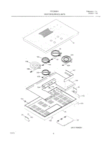 05 - Maintop parts for Frigidaire Cooktop FEC36S8HBB from AppliancePartsPros.com