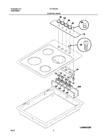 03 - Control Panel parts for Frigidaire Cooktop FEC30C4ASB from AppliancePartsPros.com