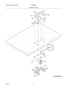 03 - Controls parts for Frigidaire Cooktop FEC36S6EBA from AppliancePartsPros.com