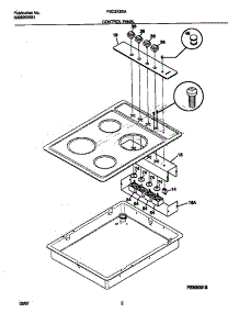 02 - Control Panel parts for Frigidaire Cooktop FEC3X5XAD3 from AppliancePartsPros.com