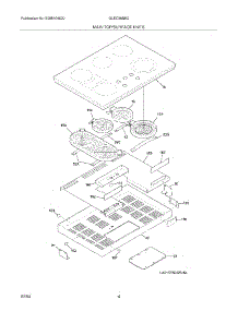 05 - Maintop parts for Frigidaire Cooktop GLEC36S8CSB from AppliancePartsPros.com