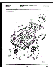 03 - Burner Parts parts for Frigidaire Cooktop GB135FW2 from AppliancePartsPros.com